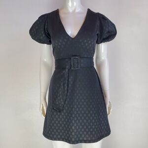 NEW Zara Black Polkadot Mini Dress